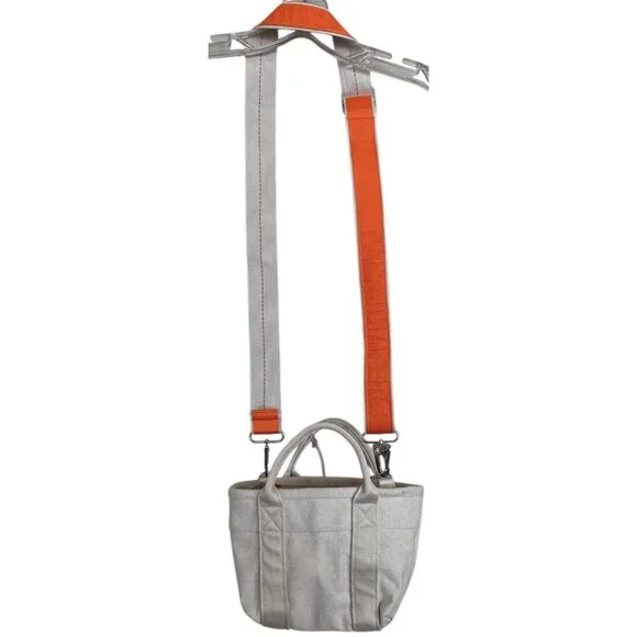 Parajumpers Beach Tote Bag Cream Orange Adjustable Strap Crossbody Logo $185 - Picture 4 of 14